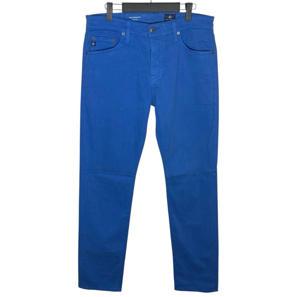 AG Jeans Adriano Goldschmied Pants Mens 33x34 Blue Graduate Chino Preppy Tag 32